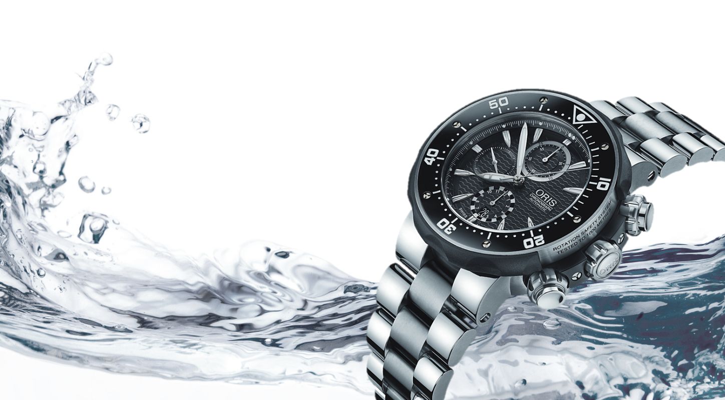 Titanium Oris Diving Prodiver Chronograph Watch